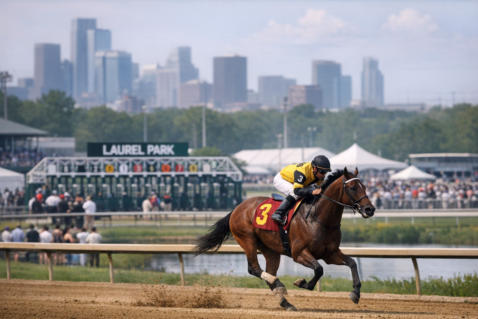 Preakness at Laurel Park Opens in a Quiet New Setting
