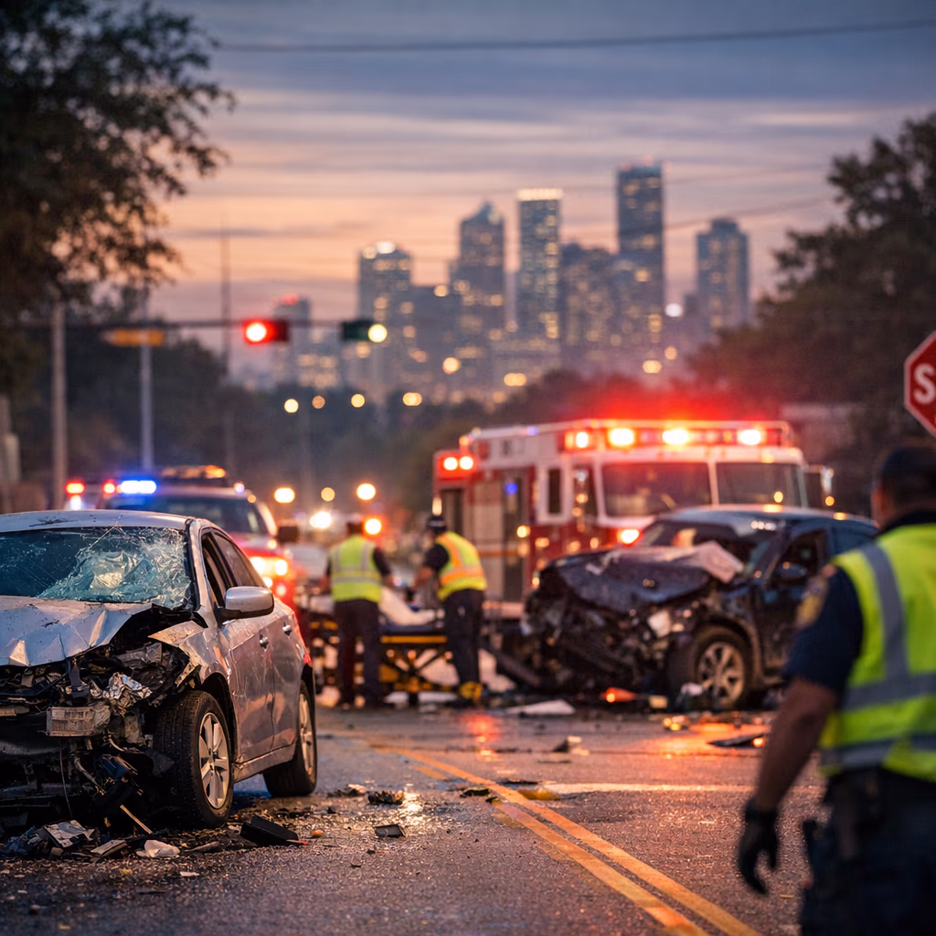 Bryan Car Crash on Thurman Road Injures Four