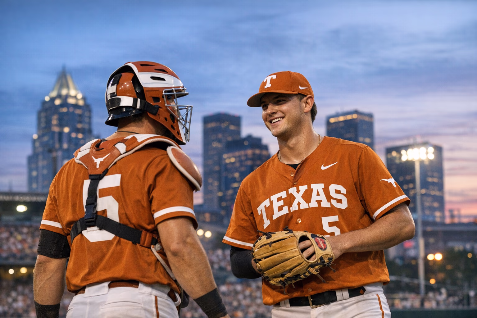 SEC Weekly Honors Go to Texas Baseball's Tinney, Volantis