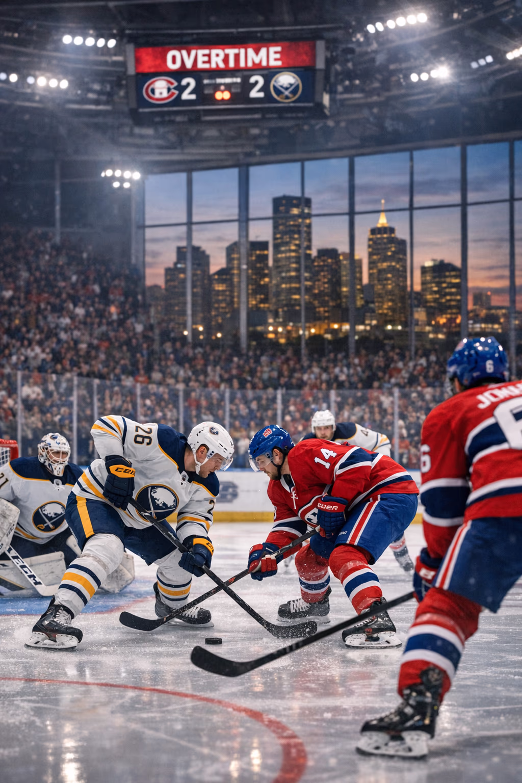 Sabres Canadiens Game 7 heads to overtime tied 2-2