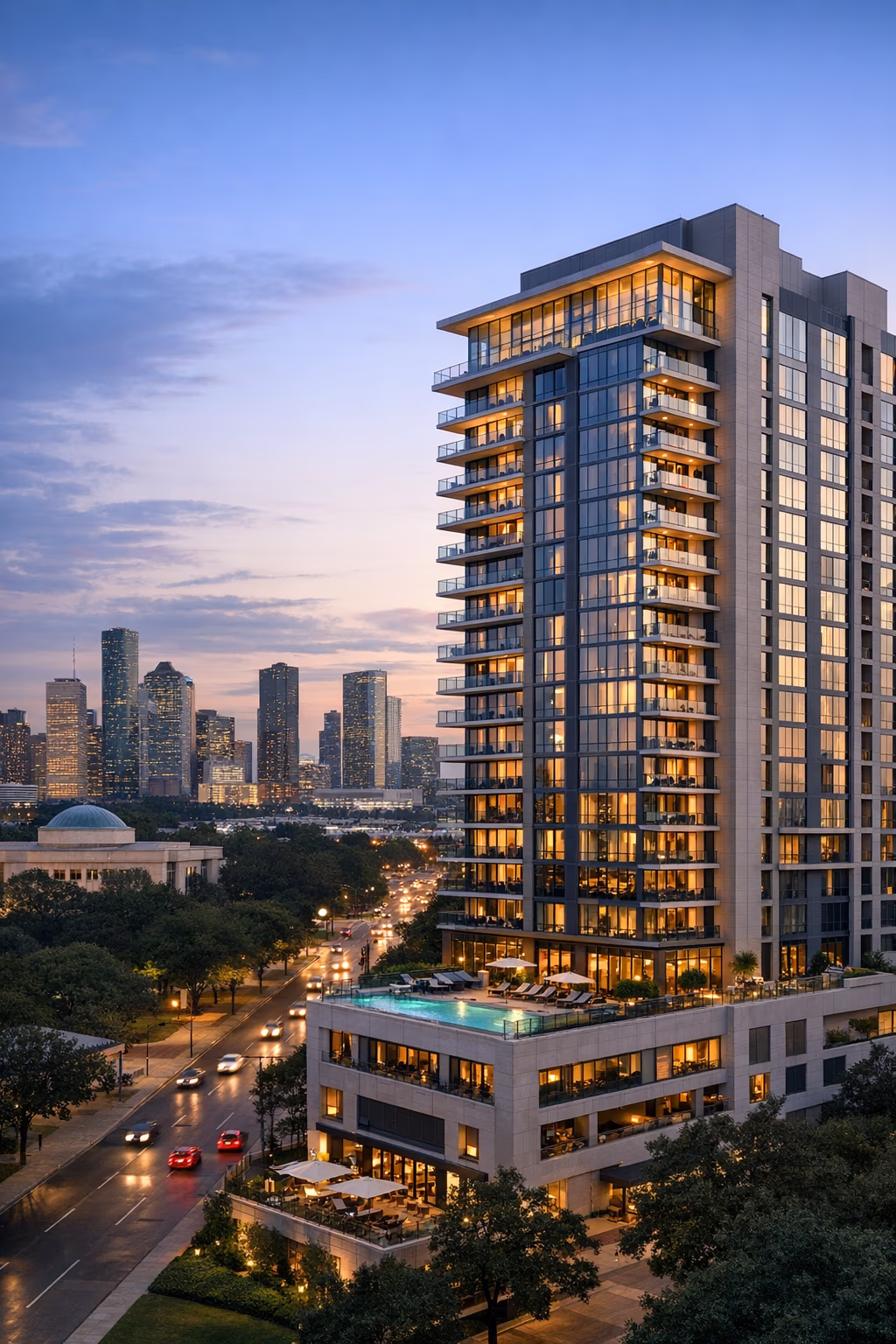 Museum District apartment tower opens with hotel suites