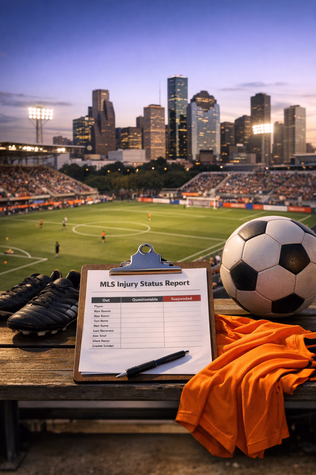 MLS player status report lists Houston Dynamo absences