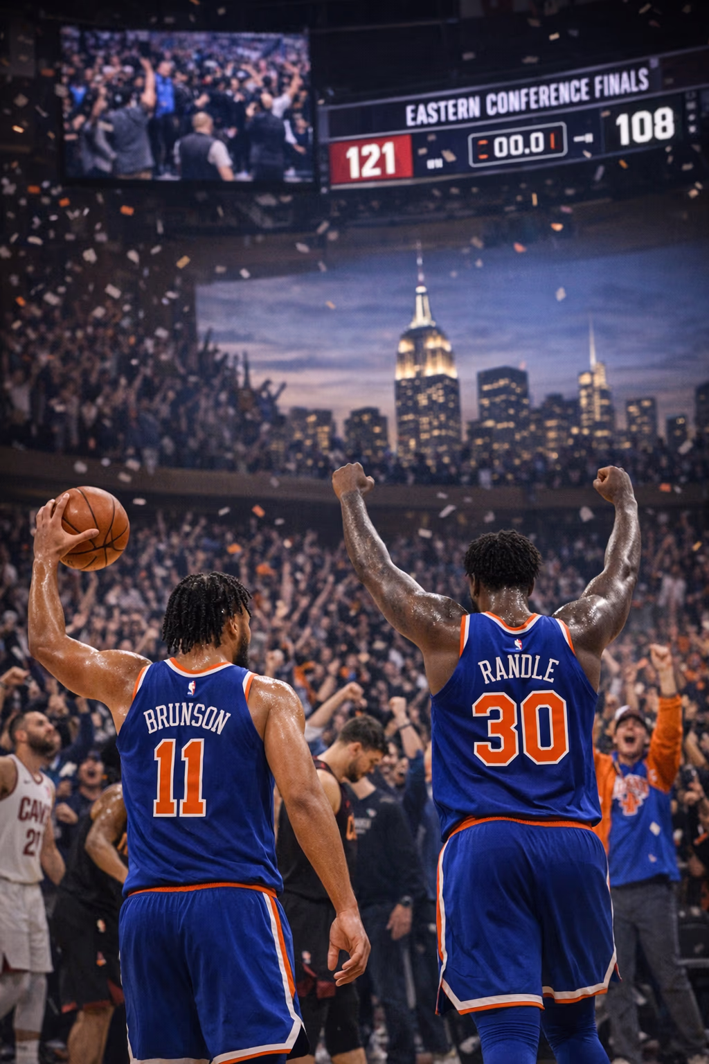 Knicks move within 1 win of NBA Finals after Game 4 win
