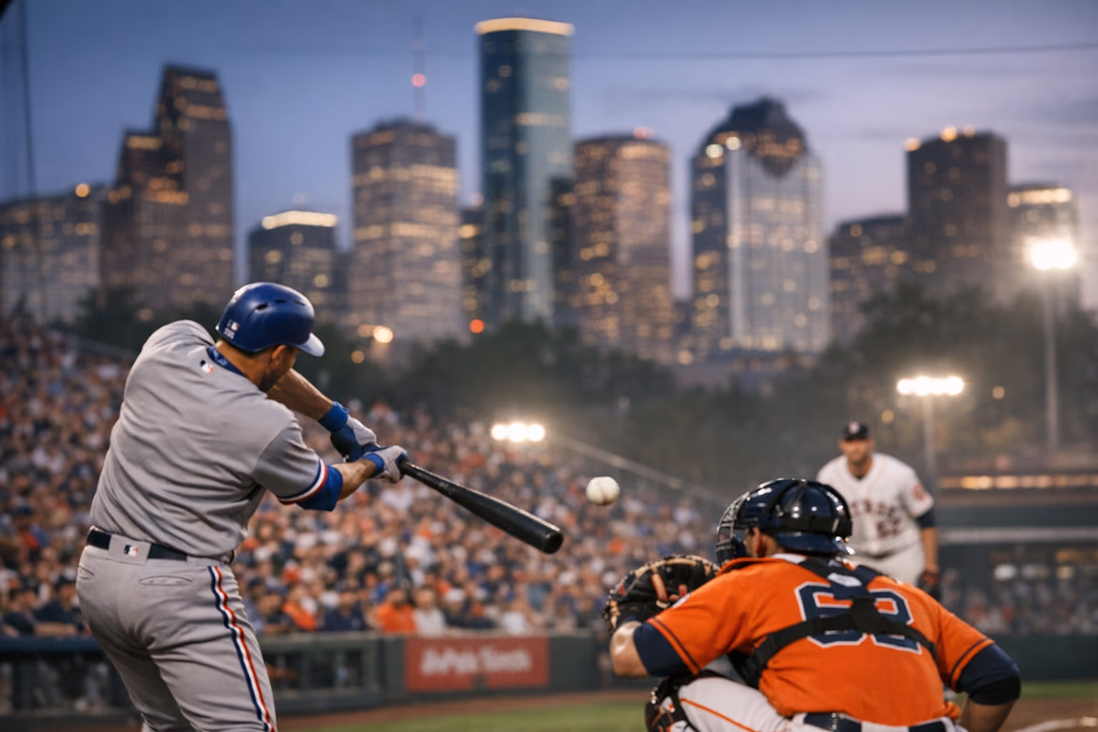 Rangers offense erupts early against Astros in Houston