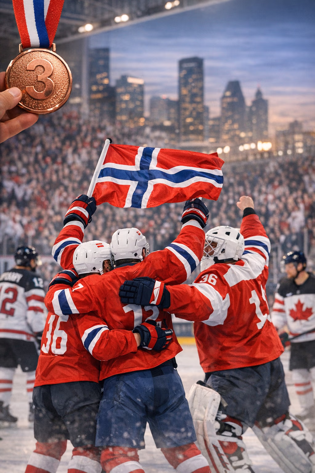 Norway wins bronze medal with overtime upset of Canada