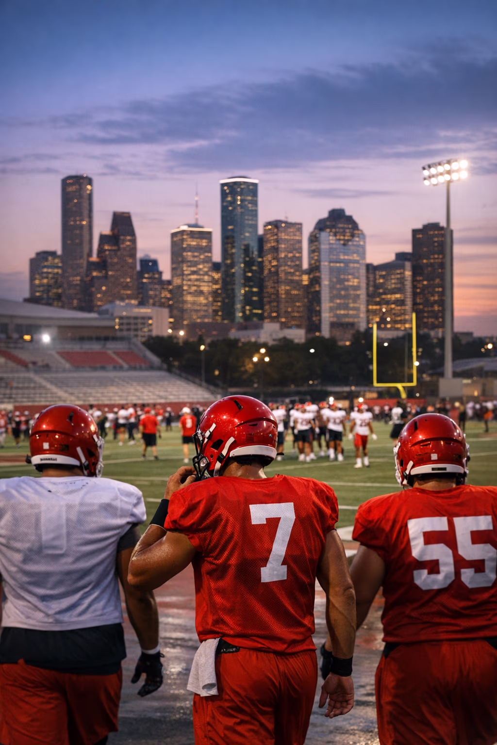 Houston Football Opens Camp With a Different Edge in 2024