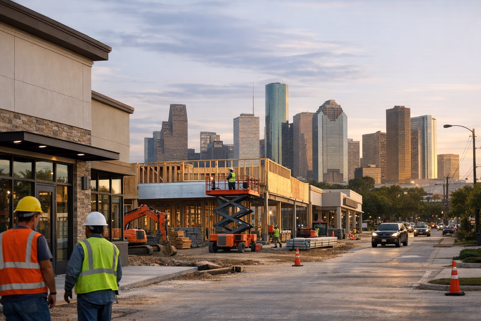 Bellaire Retail Centers Rise at Two Development Sites