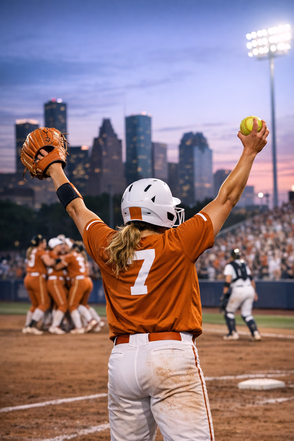 WCWS Championship Series opens with Texas softball win