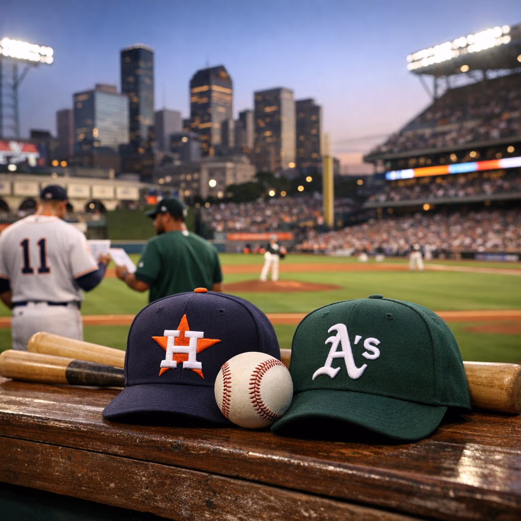 Athletics at Astros Gameday Details for Houston Matchup