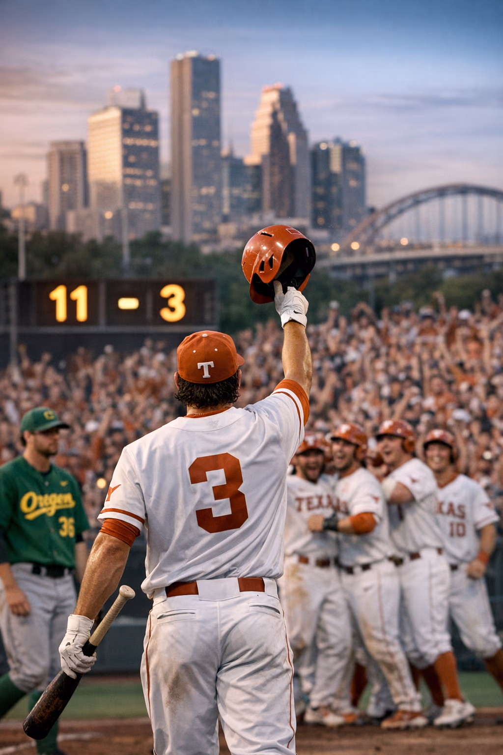 Texas baseball tops Oregon 11-3 behind Rodriguez