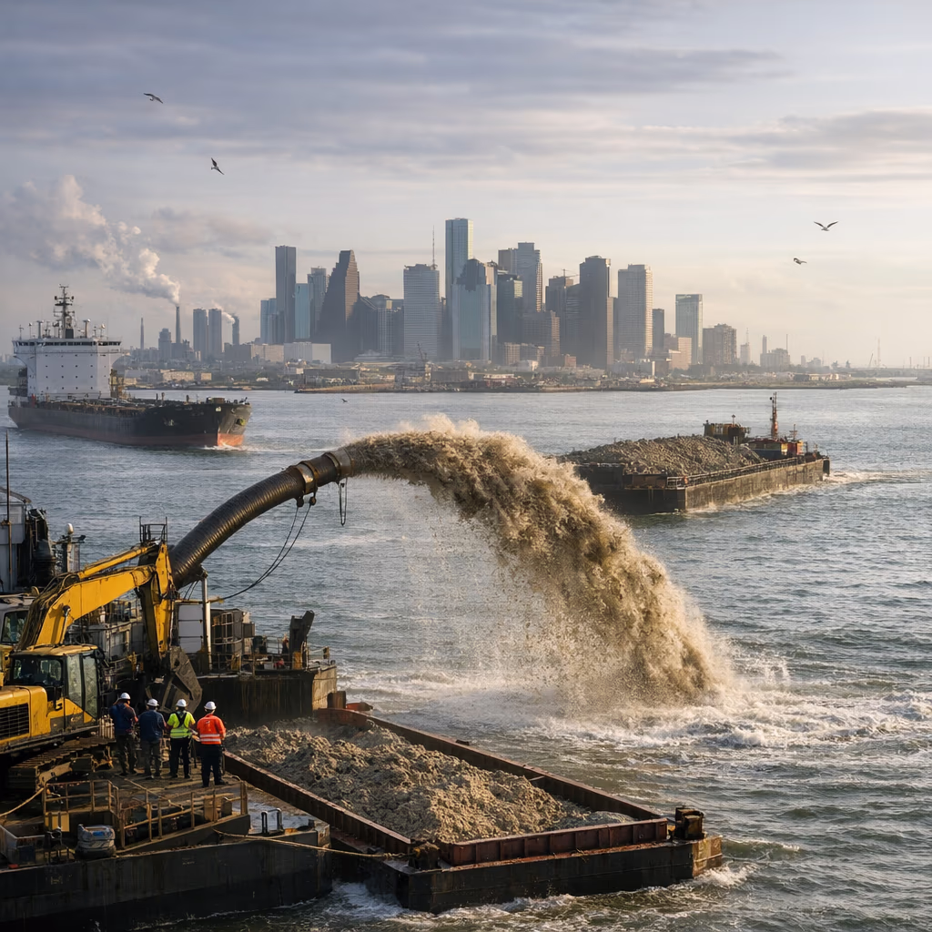 Houston Ship Channel Dredge Plan Moves Disposal Offshore