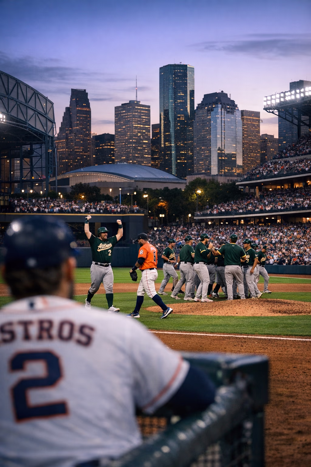 Astros Avoid Sweep as A's Pull Out Win in Houston