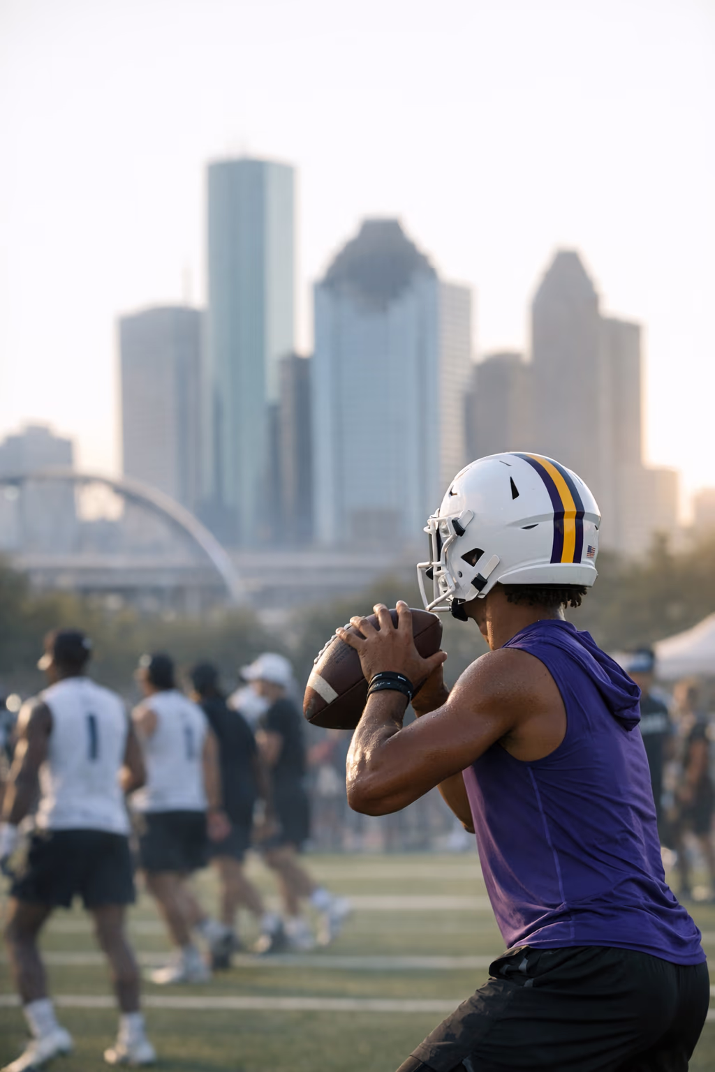 LSU QB Commit Trae Taylor Flashes Arm at Houston 7-on-7