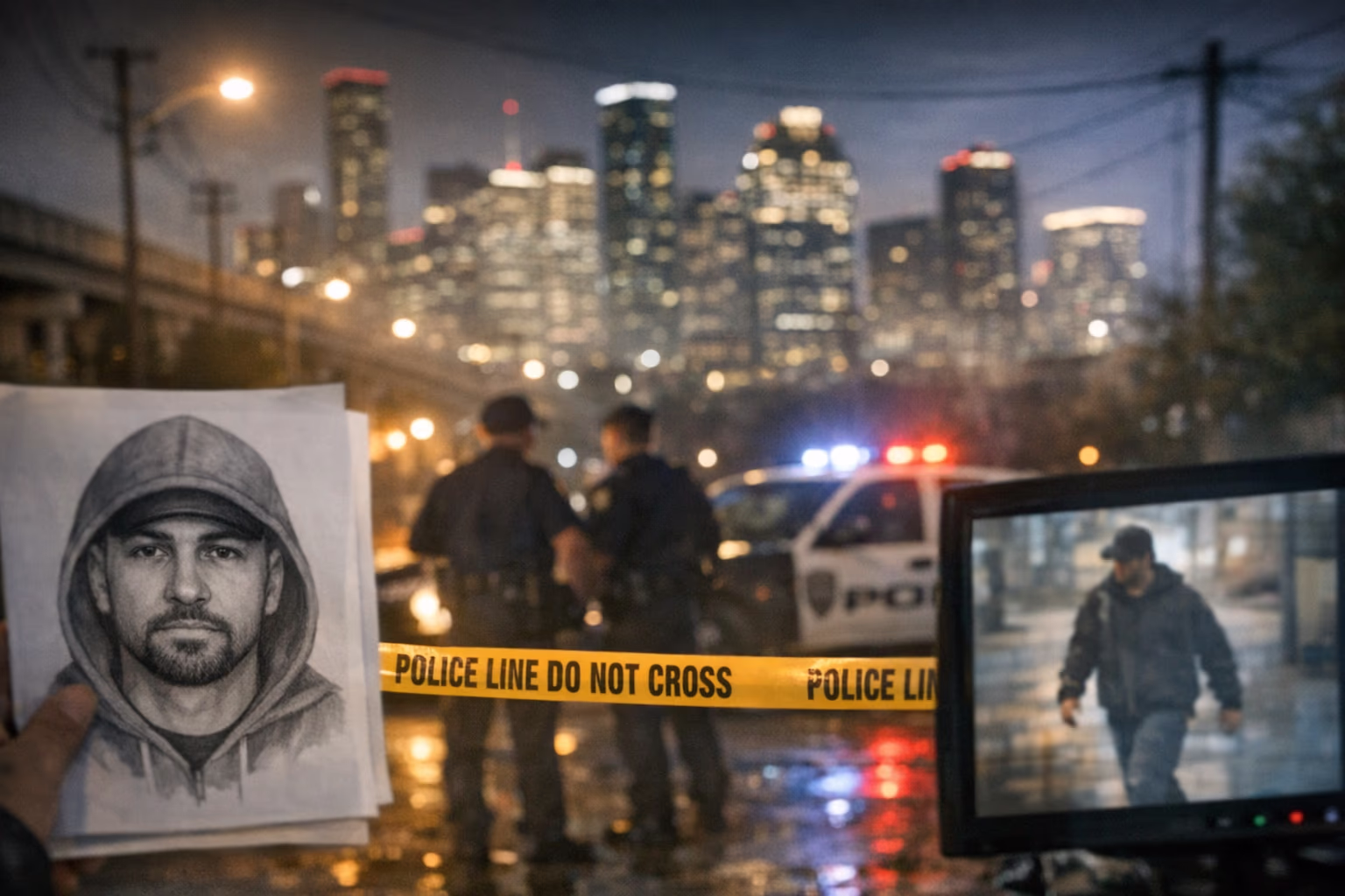 Canal Street Fatal Shooting Sketch Released by Houston Police