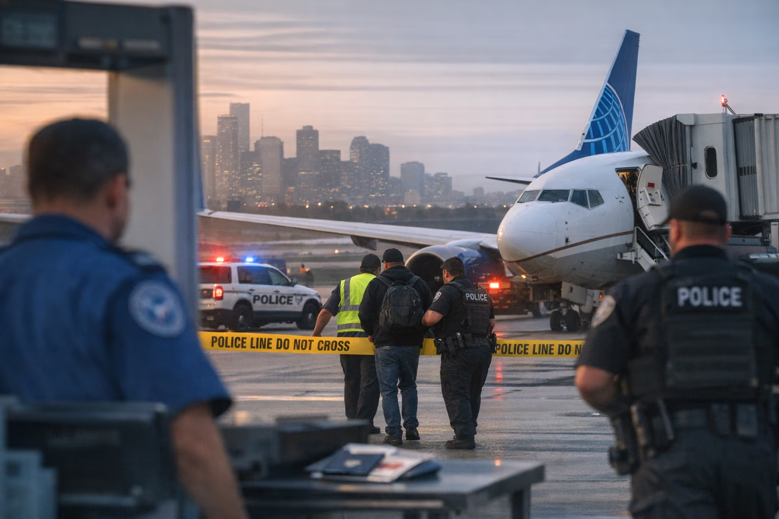 United Flight Security Failures Exposed at Bush Airport