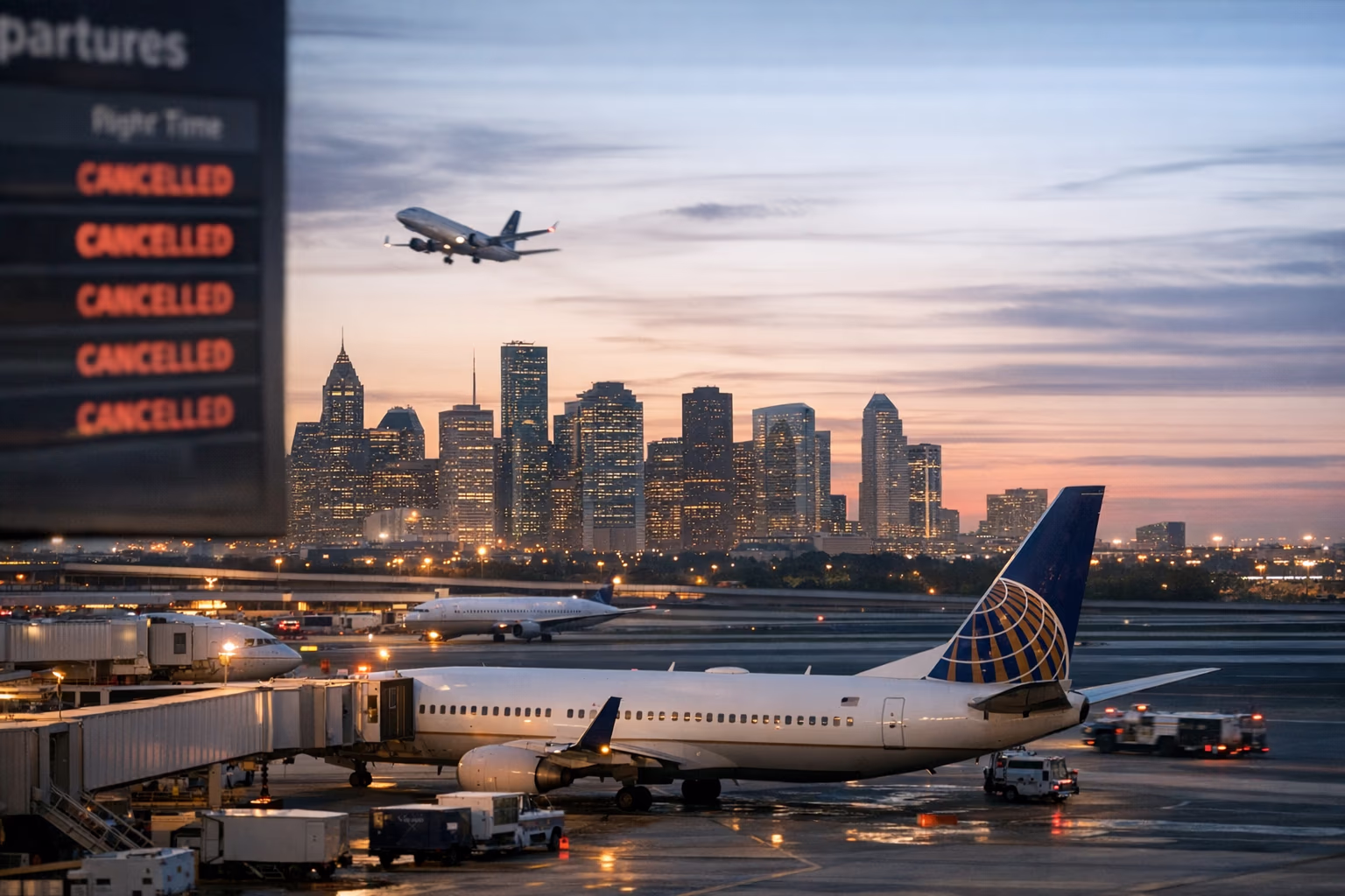 Continental Flight Disruptions Snarl Travel Across Asia