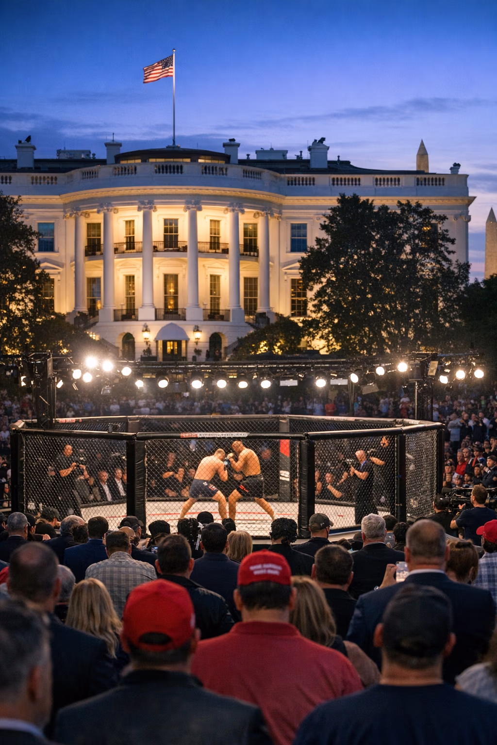 Trump UFC fight night draws spotlight beyond the cage
