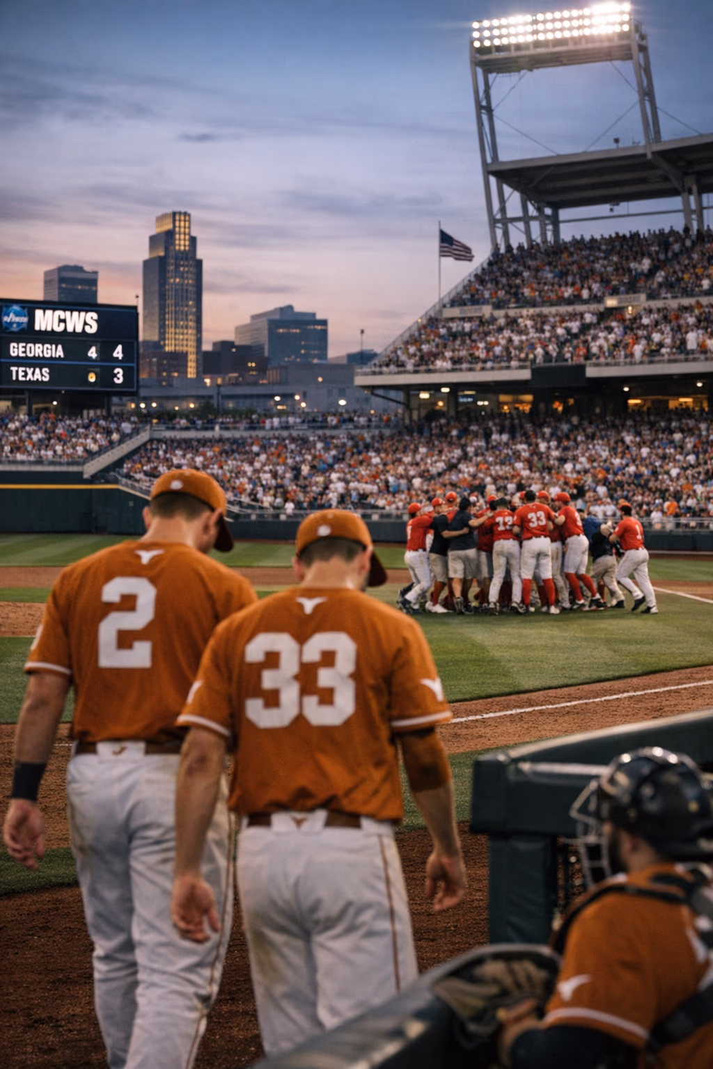 Texas baseball drops MCWS opener to Georgia 4-3