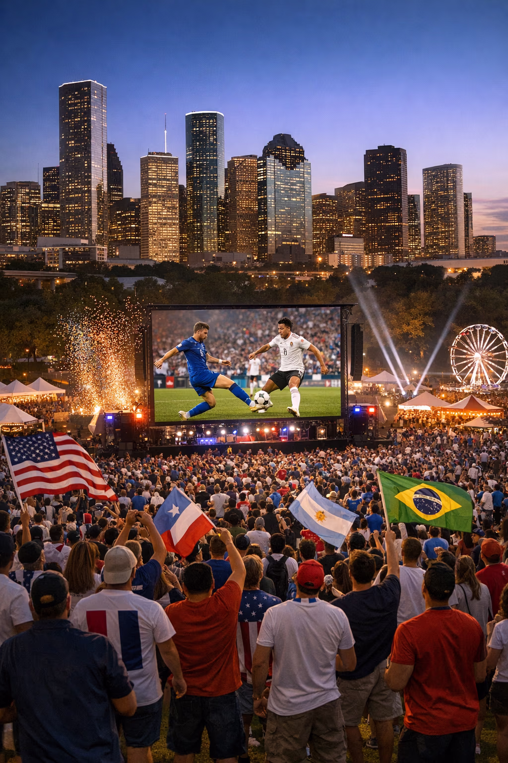 Houston World Cup Fan Fest Set for Large Downtown Footprint