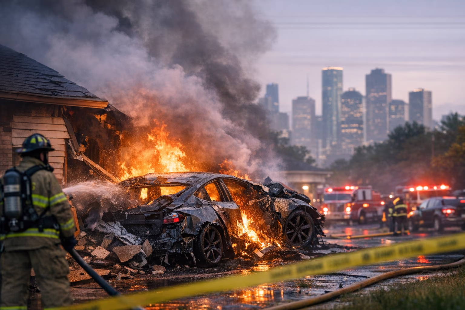 Tesla crash investigation expands after deadly Texas fire