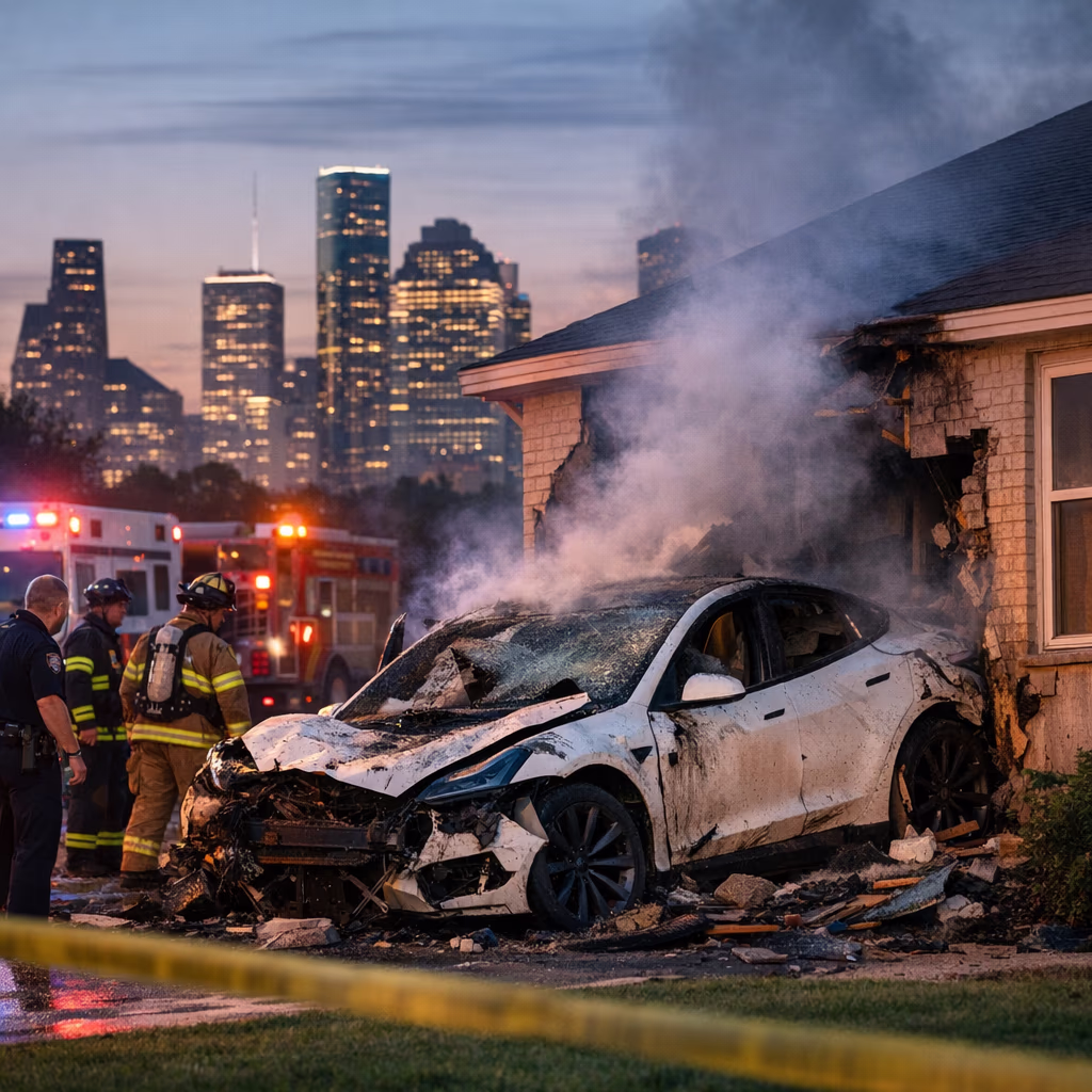 Tesla FSD Manslaughter Charge Follows Houston-Area Crash