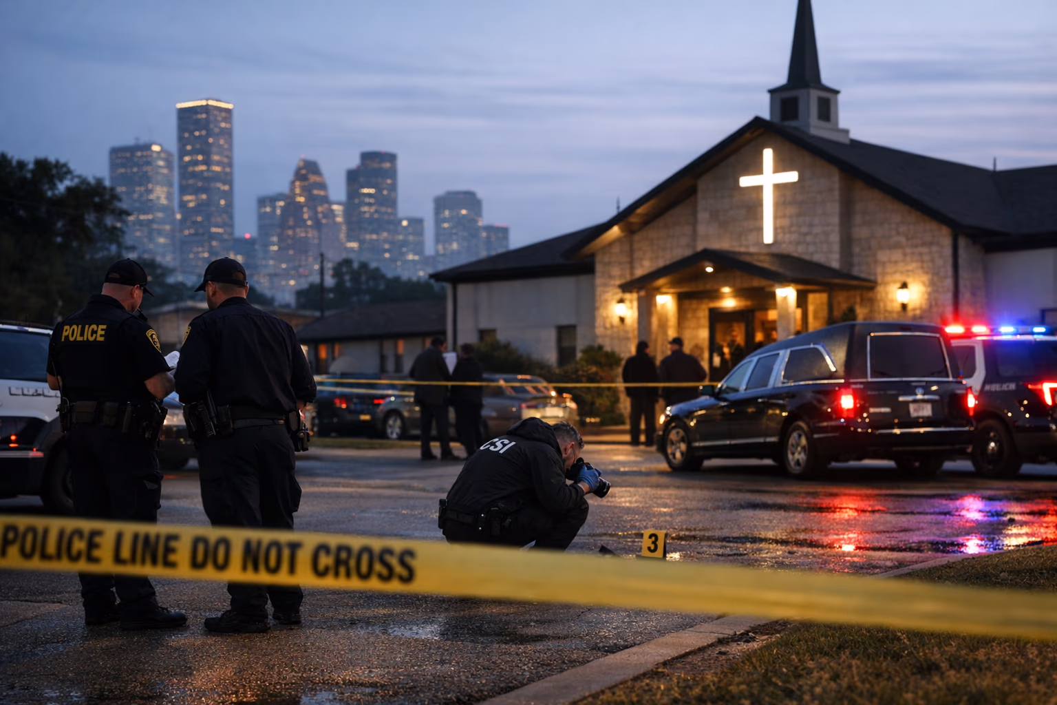 Houston church funeral shooting leaves 1 person injured