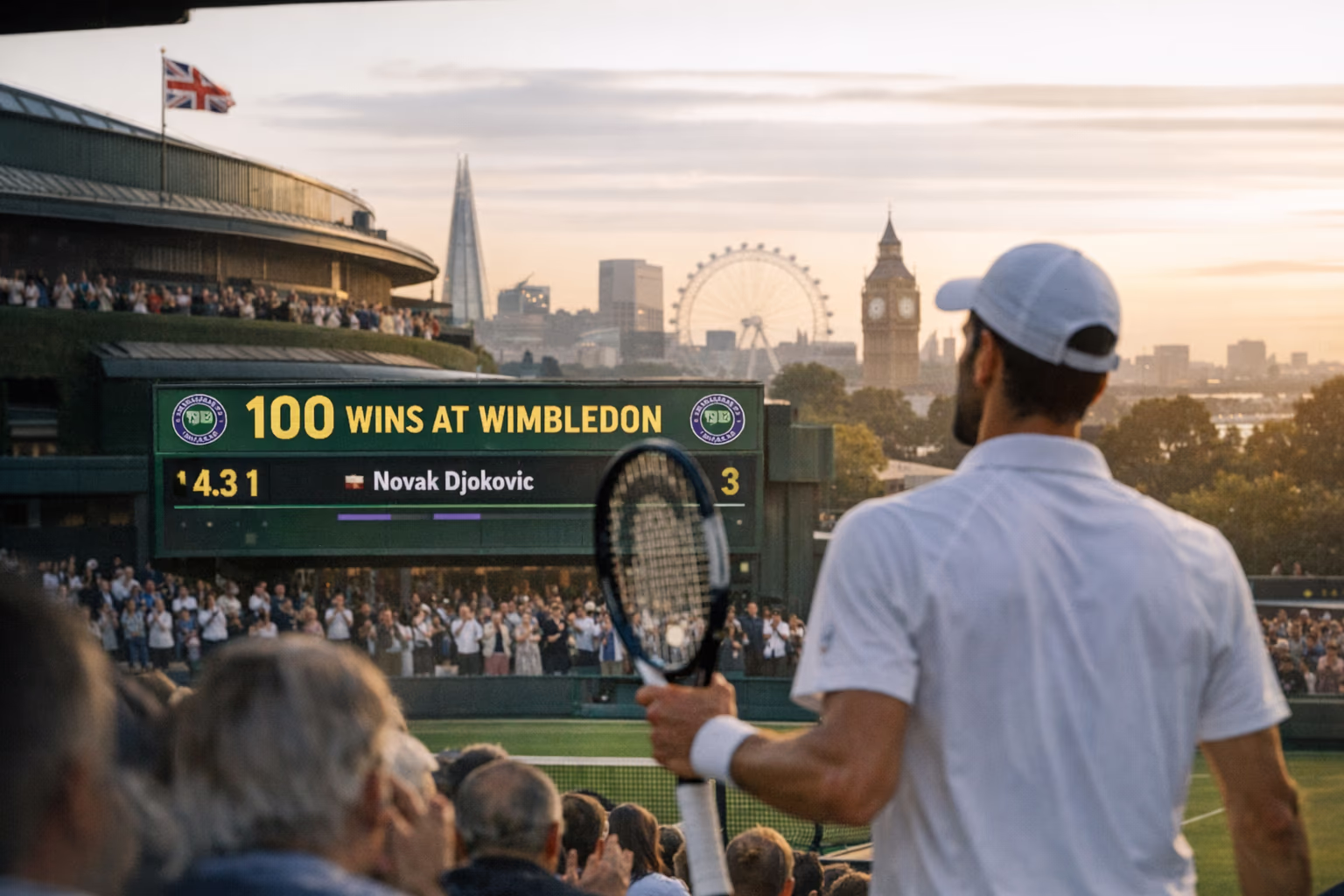 Novak Djokovic sets Wimbledon wins record at age 38