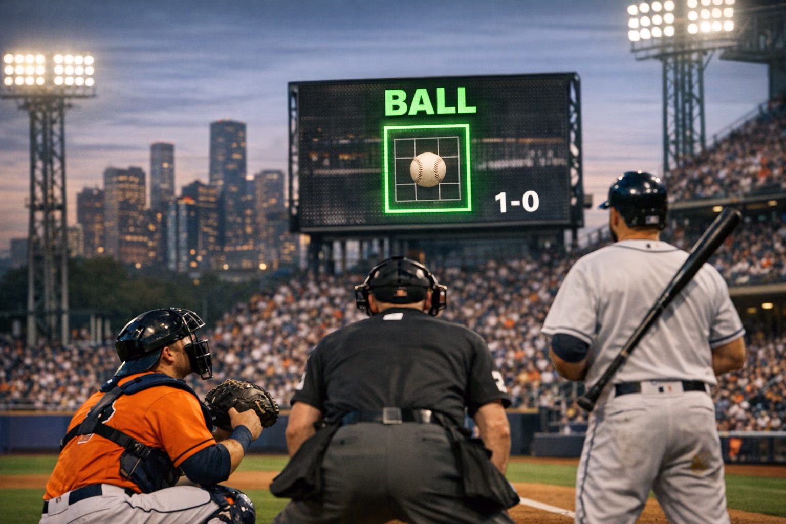 ABS challenge overturns first strike call in Astros game