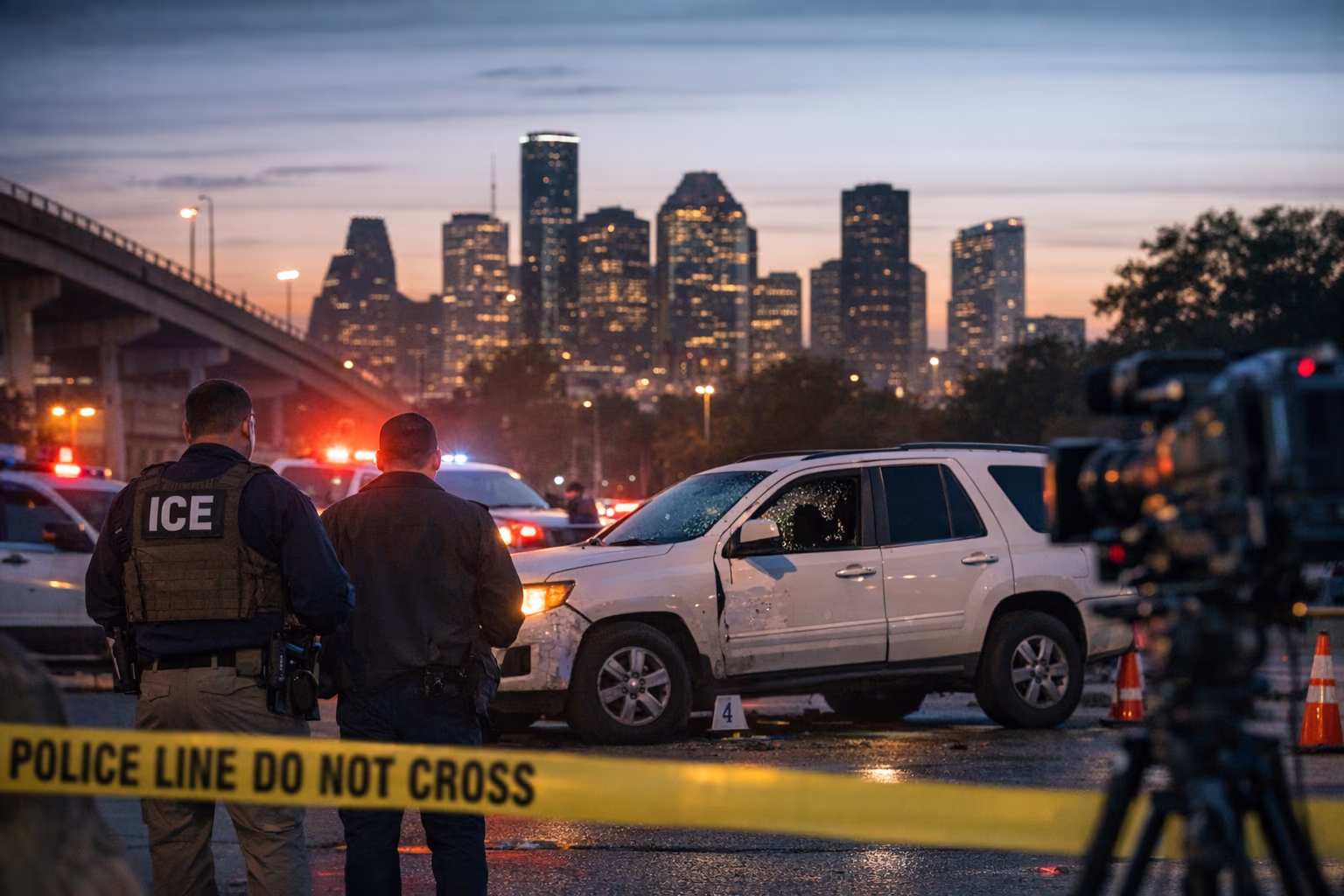 Houston ICE Shooting Witnesses Dispute Vehicle Claim