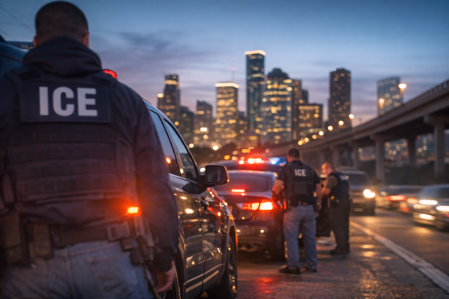 ICE Traffic Stops Draw Scrutiny After Houston Shooting