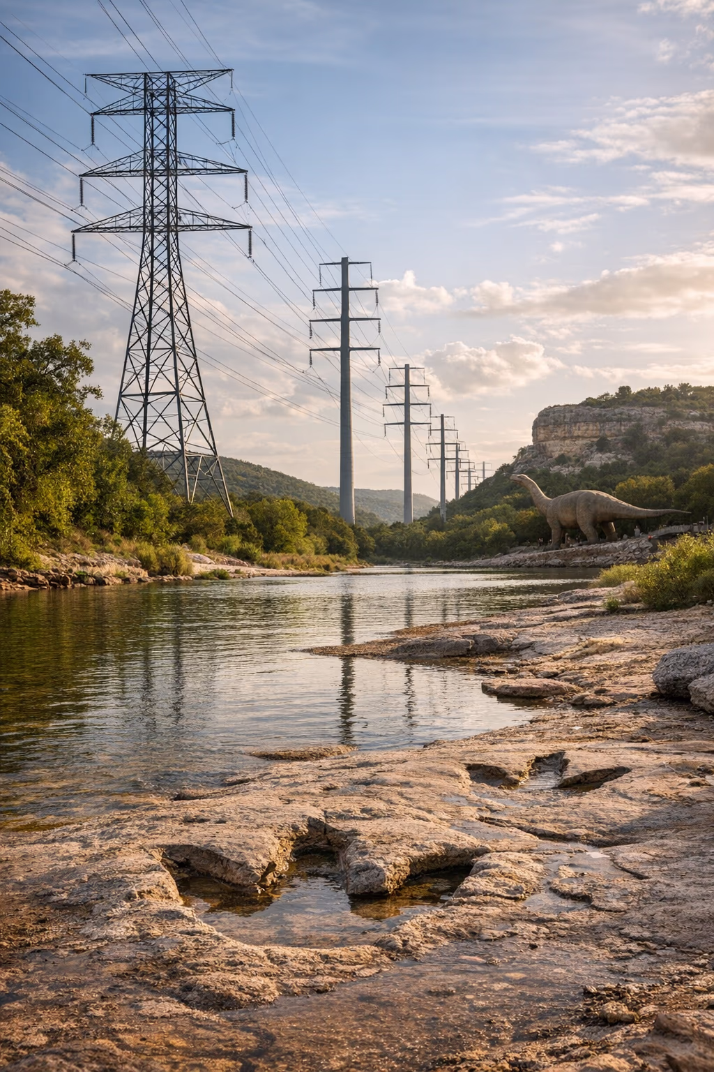 Texas Power Line Fight Grows Near Glen Rose Dinosaur Sites