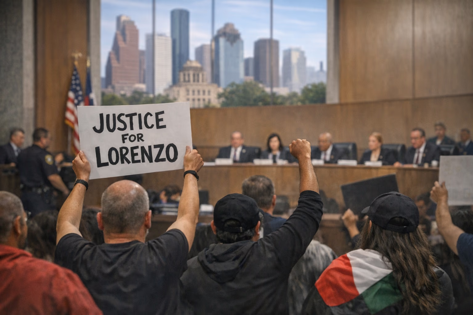 Justice for Lorenzo protest halts Houston council meeting