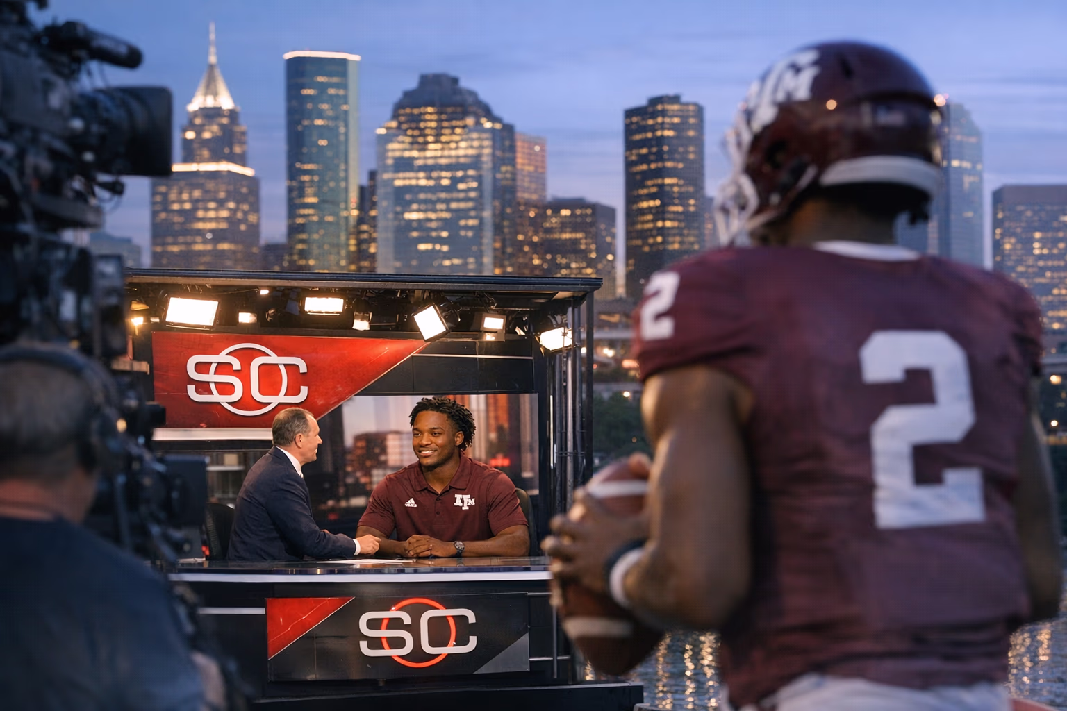 Marcel Reed SportsCenter Visit Puts Texas A&M in Spotlight
