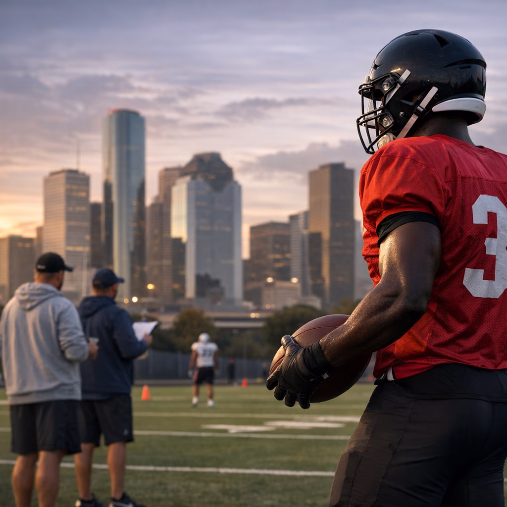 Houston Texans Evaluate Prospect Dodji Dahoue