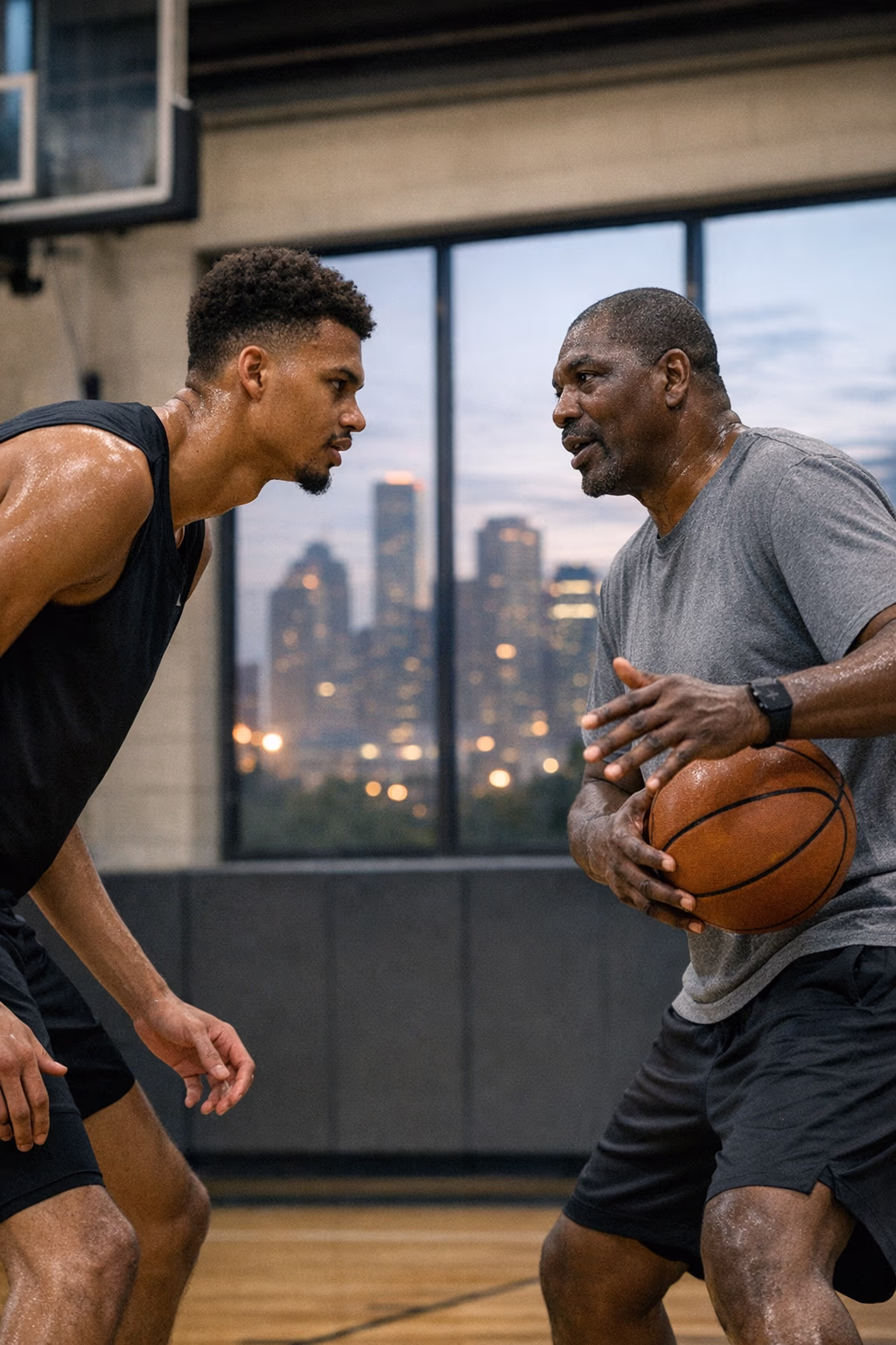 Victor Wembanyama Trains Again With Hakeem Olajuwon