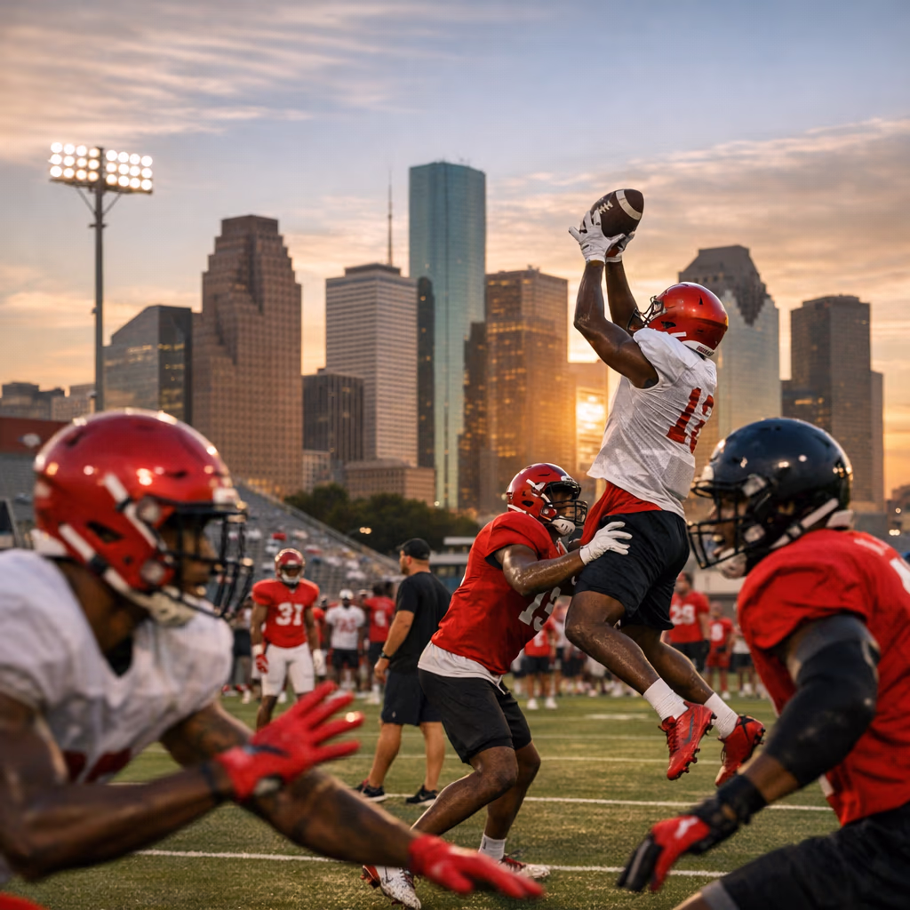 Houston Football Position Battle Centers on Wide Receiver