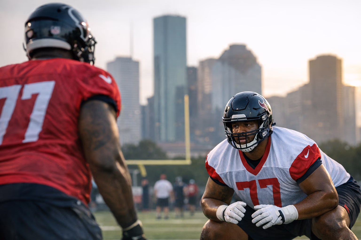 Texans Rookie Aireontae Ersery Gets Trent Williams Comparison