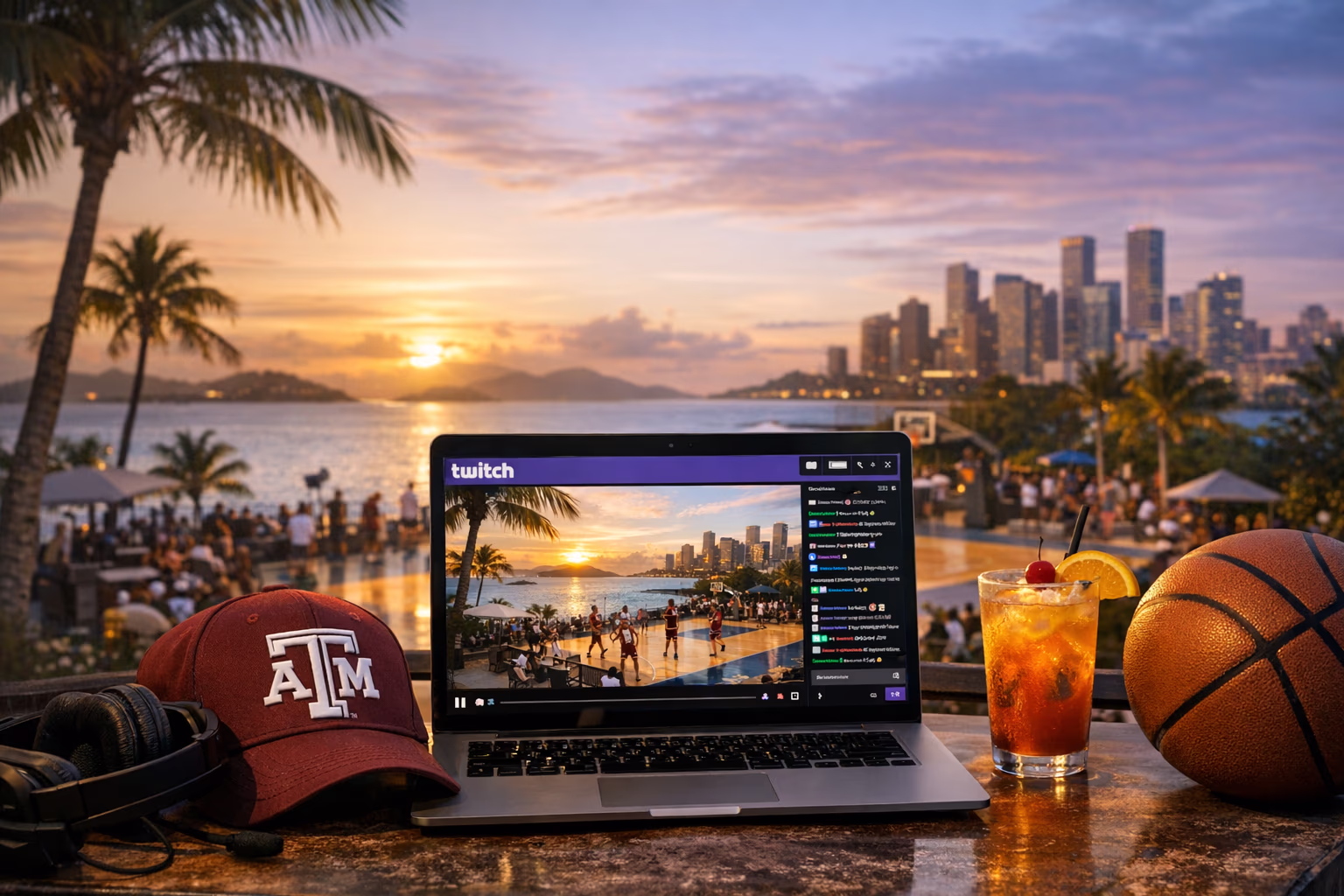 Twitch users can follow Texas A&M in Paradise