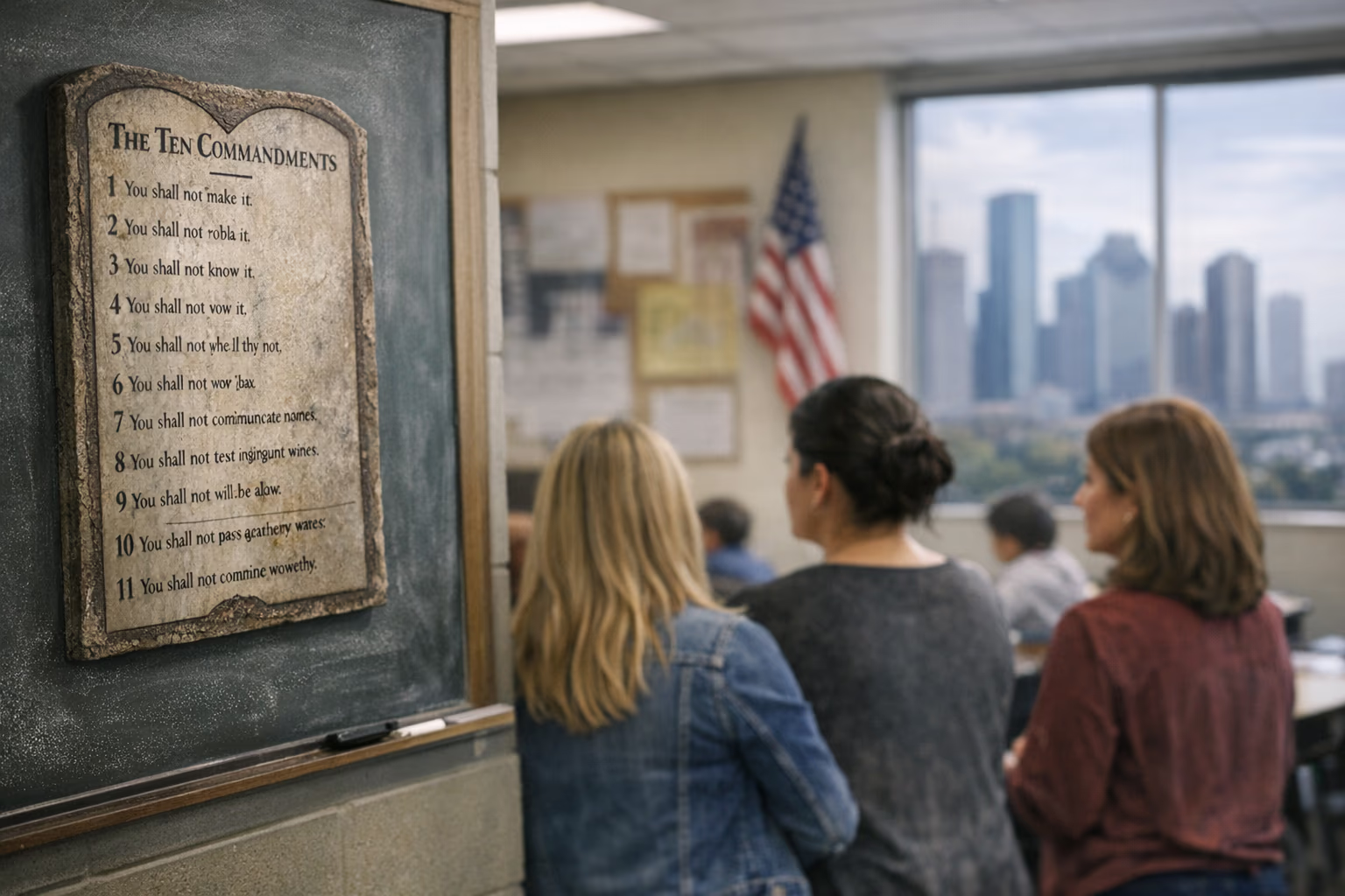 Houston mothers challenge Texas Ten Commandments law