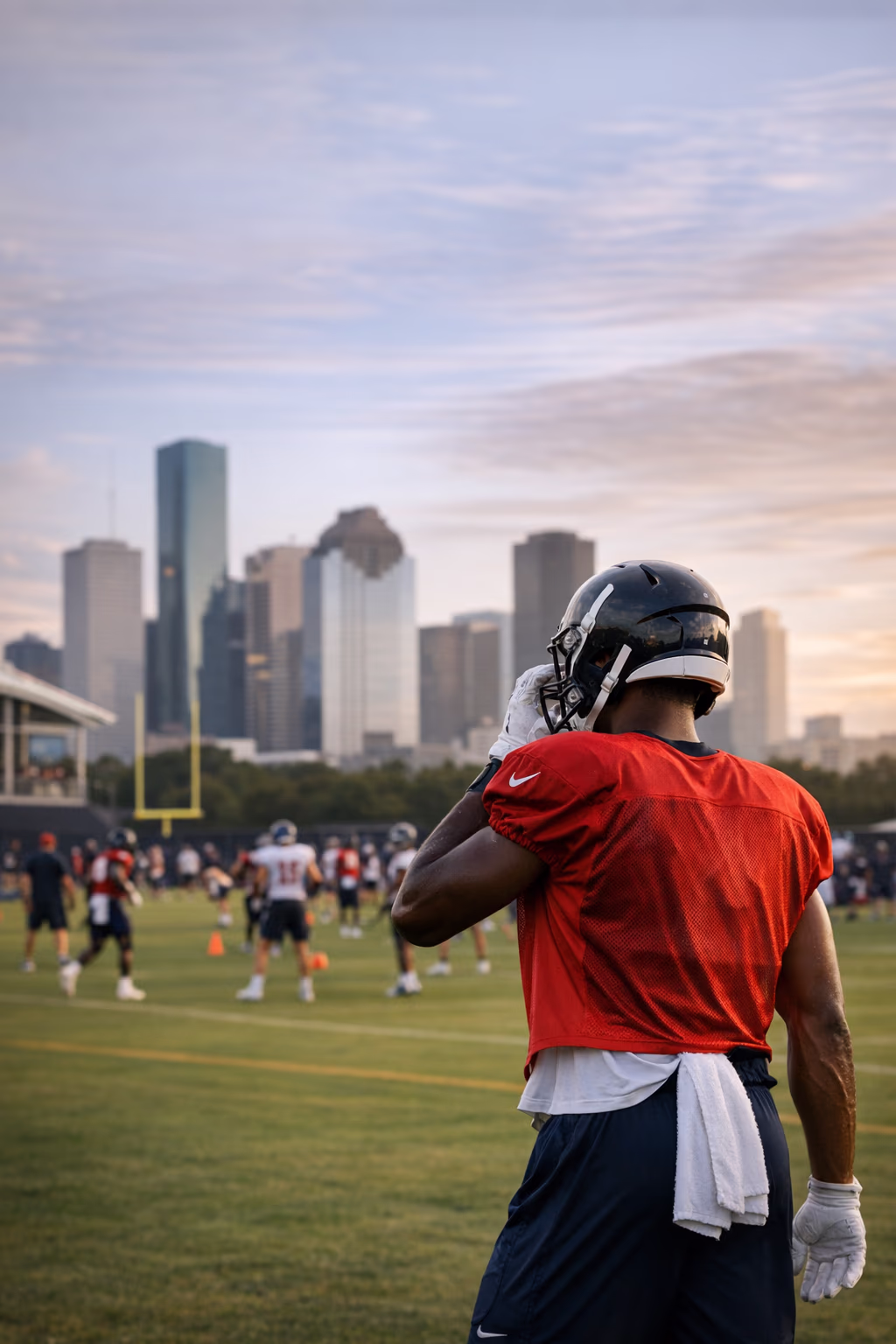 Jayden Higgins details progress at Texans training camp