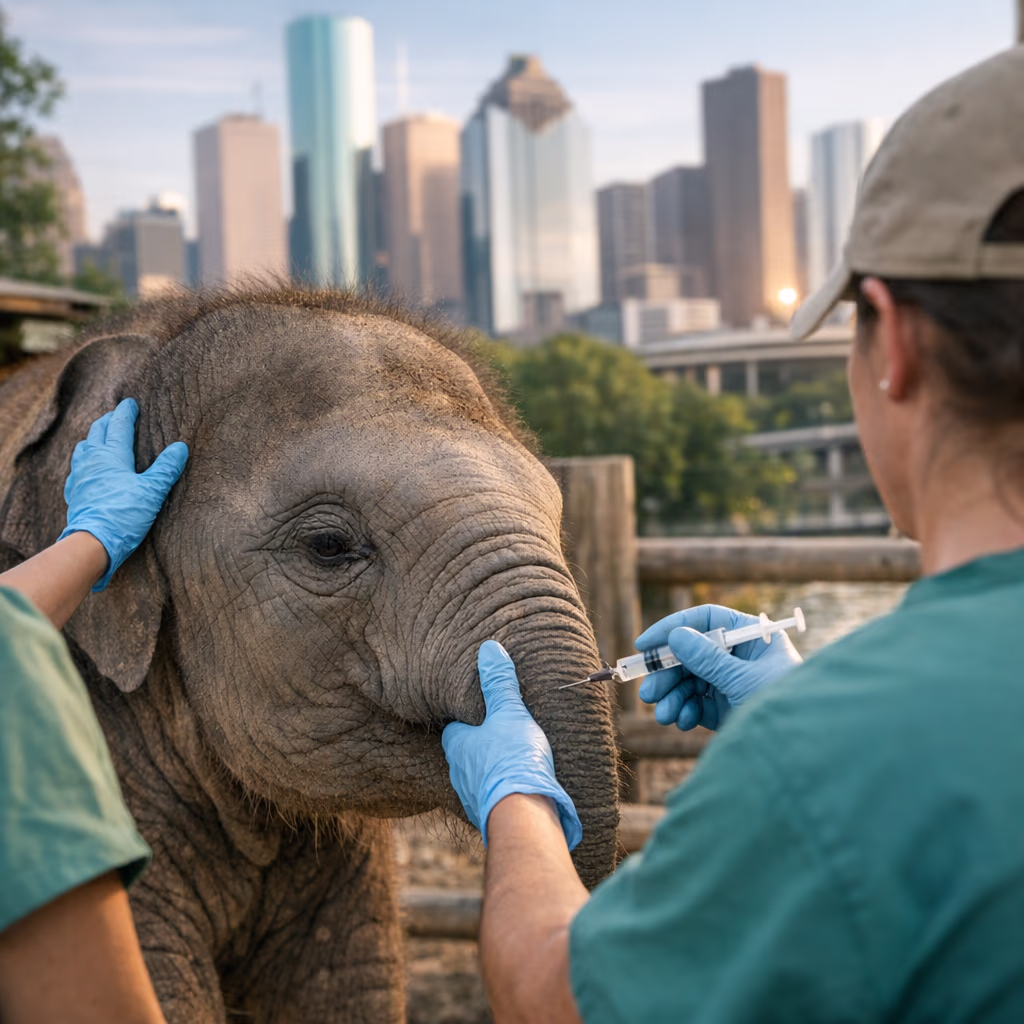Elephant herpesvirus vaccine shows early promise in Houston