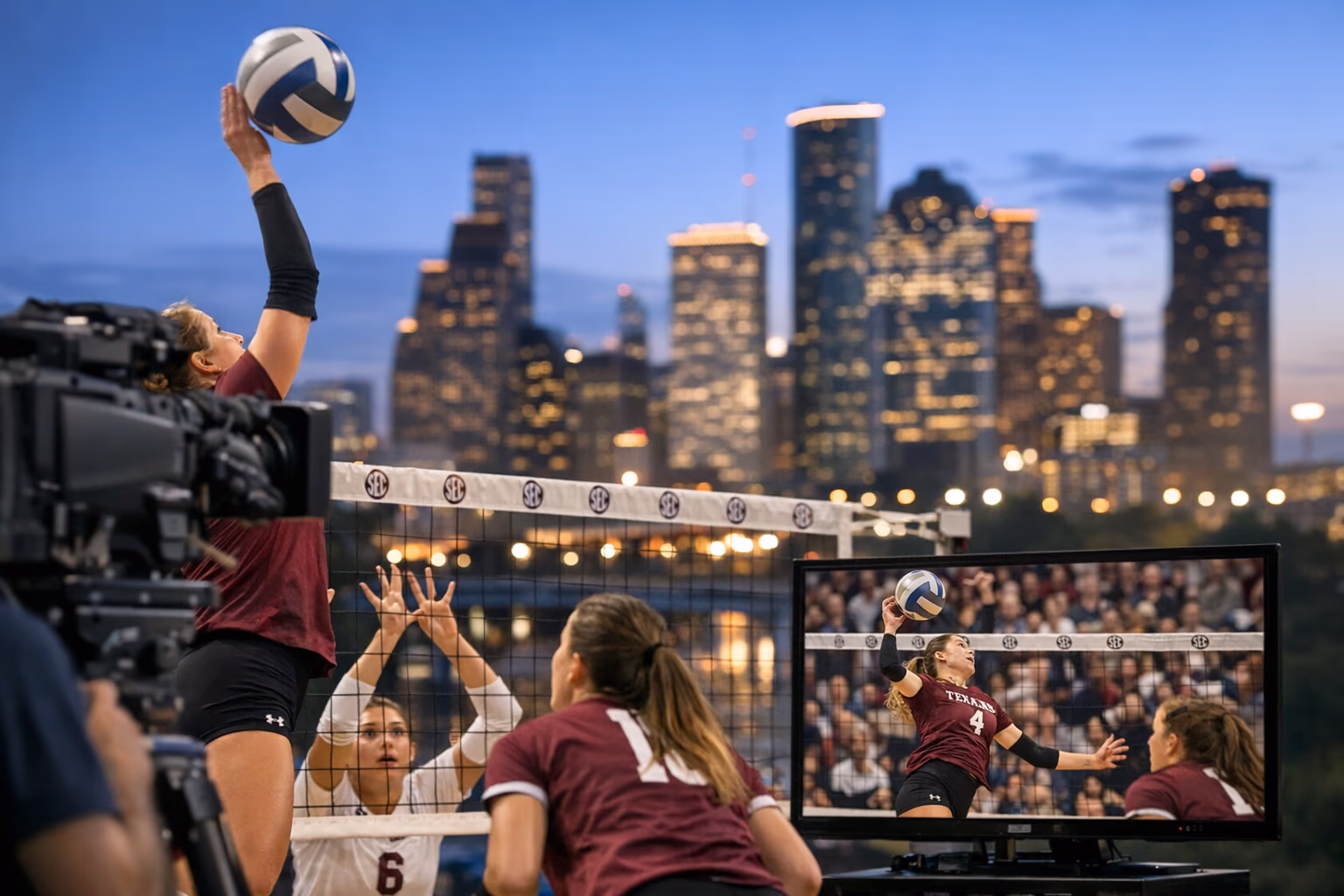 Texas A&M Volleyball Lands 13 National TV Matches