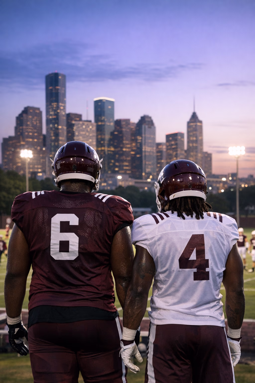DJ Hicks and Rueben Owens address Texas A&M camp