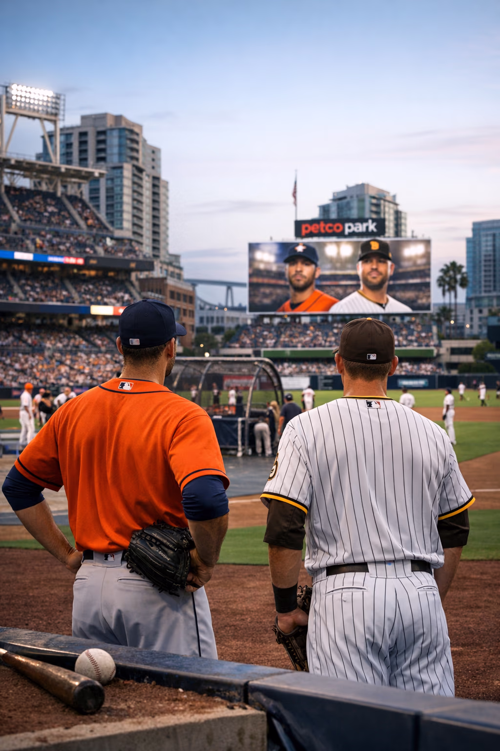 Astros visit Padres with AL West lead on the line
