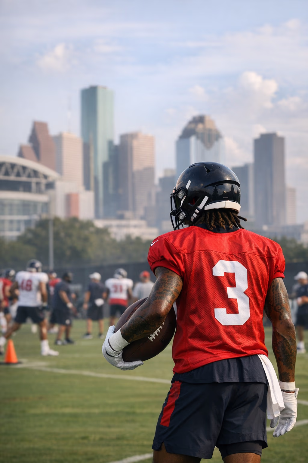 Tank Dell returns to Texans drills after major knee injury