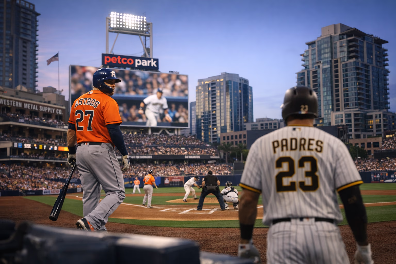 Houston Astros at San Diego Padres on Aug. 9