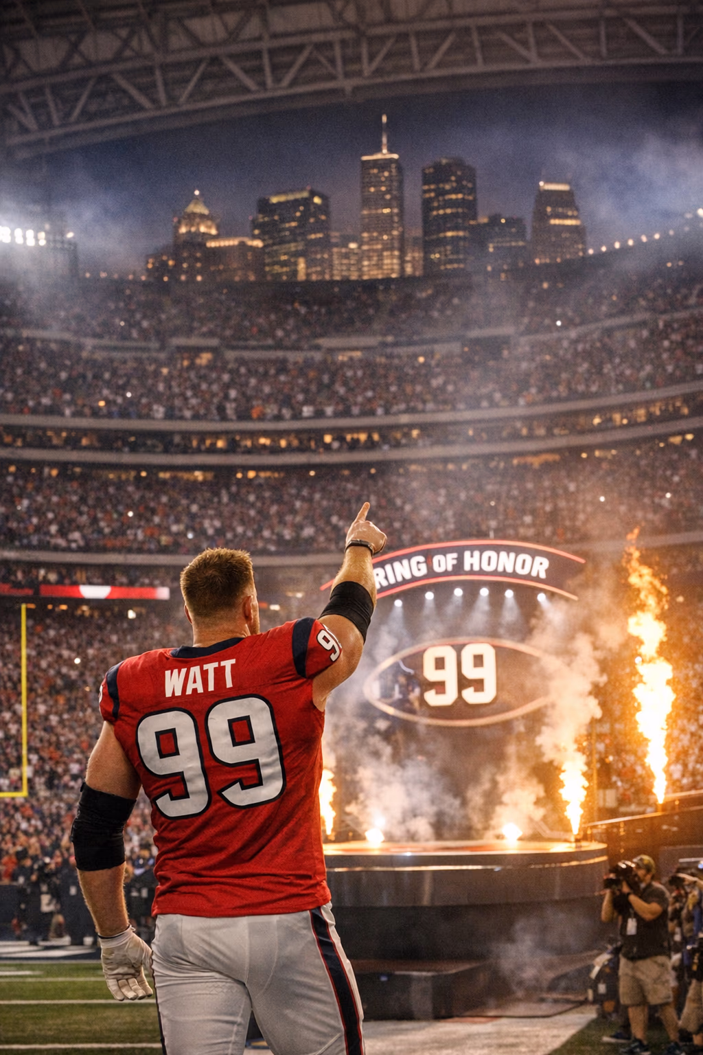 J.J. Watt Ring of Honor Ceremony Brings Texans Back Together