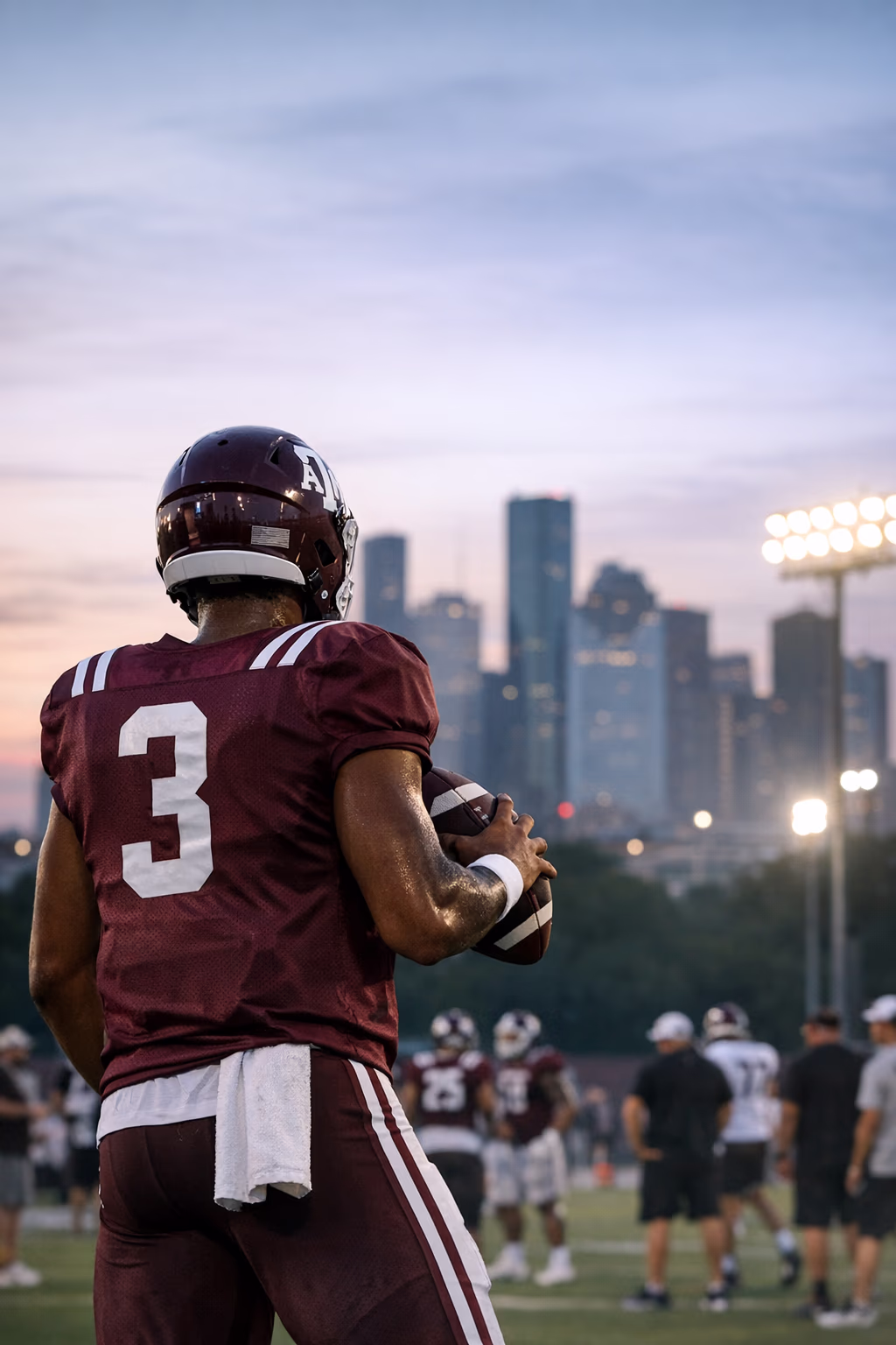 Marcel Reed opens Texas A&M camp with firm command