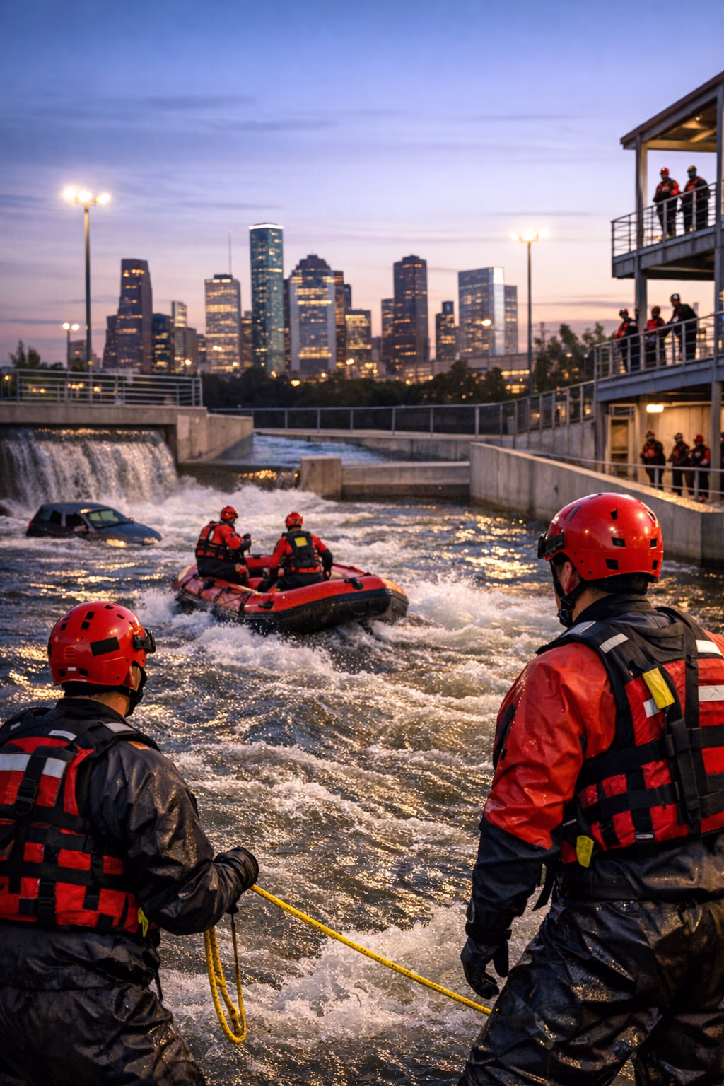 Harris County Starts Swift-Water Rescue Training Facility