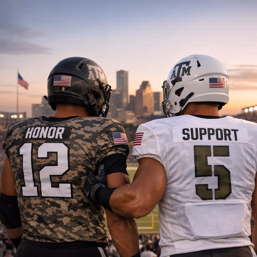 Texas A&M Honor and Support Uniforms Set for Arkansas